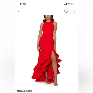 Macy’s red long dress
